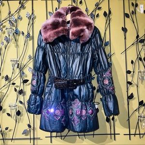 Rossi leather, fur coat!